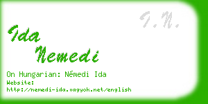 ida nemedi business card