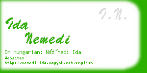 ida nemedi business card